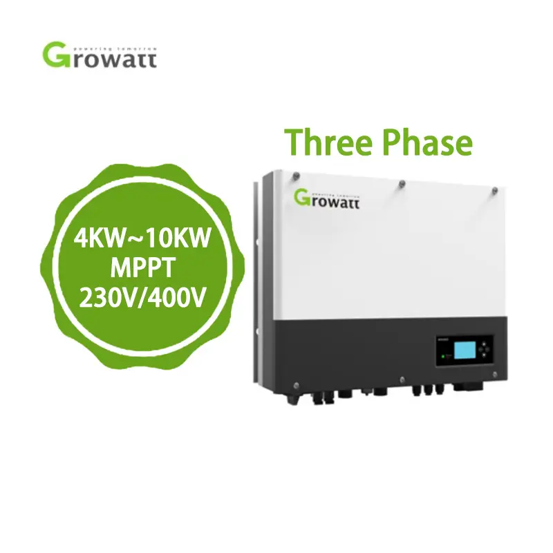 Growatt SPH 4000-10000TL3 BH-UP Hybrid Solar All in One Inverter 10kw 120V Input DC with Battery And Wifi