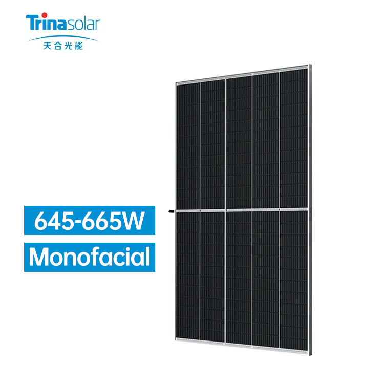 Trina MBB 645W 650W 655W 660W 665W 670W 50V China Solar Panels Cost