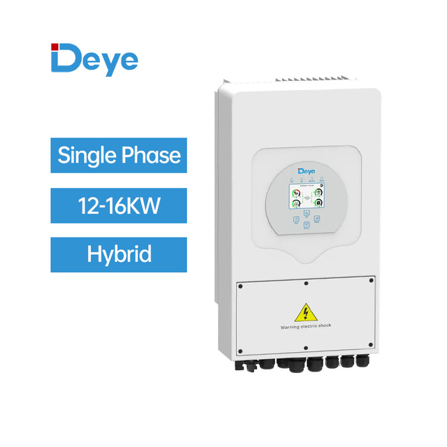 DEYE new arrival hybrid inverter 12kw 14kw 16kw 1 phase 230V sun-16k-sg01lp1-eu for home use
