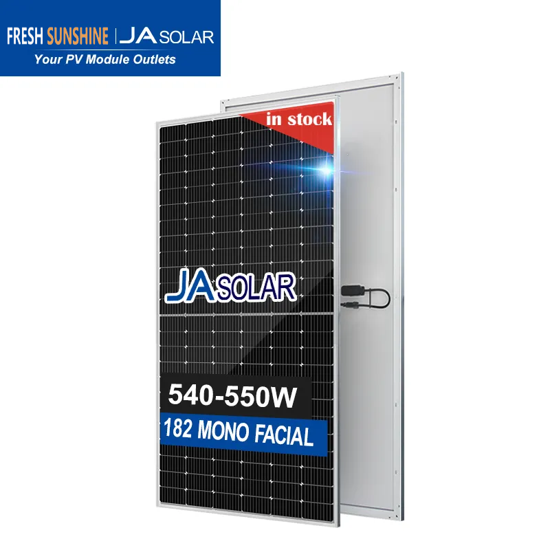 JA solar mono PERC half cell 182mm half cut 550W 545W 540W solar panel home